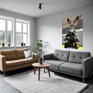 Anthropomorpher Sonnensoldat   Art der AI Poster