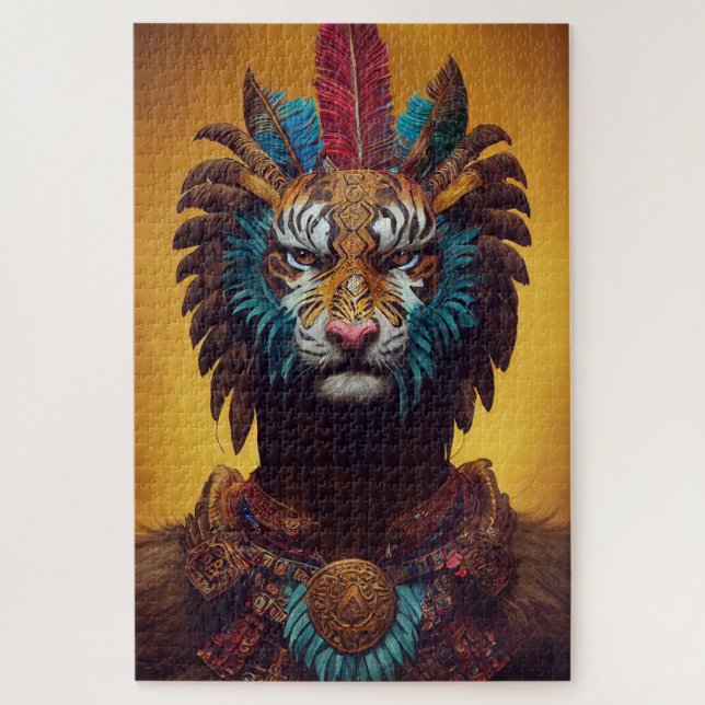 Anthropomorphes Tiger-Puzzle (Vertikal)