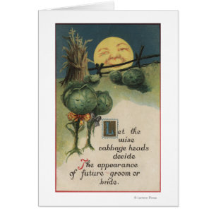 Anthropomorphismus Halloweens GreetingCabbage