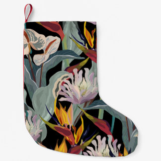 Anthurium Strelitzia: Tropischer Vintager Splendor Kleiner Weihnachtsstrumpf
