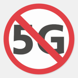 Anti-5G-Aufkleber Runder Aufkleber