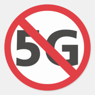 Anti-5G-Aufkleber Runder Aufkleber