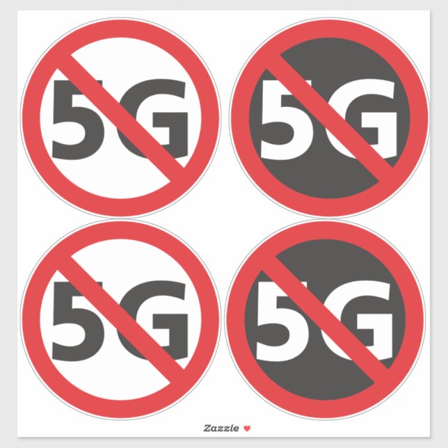 Anti-5G-Vinyl-Aufkleber Aufkleber (Blatt)