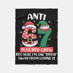 Anti 6 7 Lehrer Crew Weihnachten Sechs Sieben Lust Fleecedecke