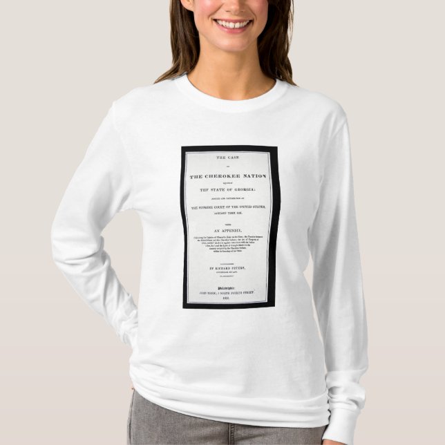 Anti-Abbau Fläche, durch Cherokee Nation, in der T-Shirt (Vorderseite)