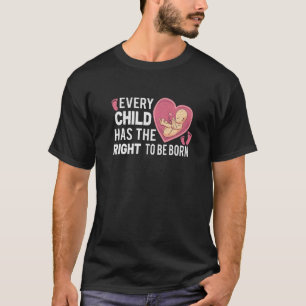 Anti Abortion Pro Life Wahl Stoppt ungeborene Lebe T-Shirt