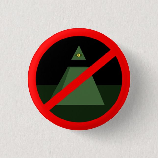 Anti aller sehende Augen-Knopf Button (Vorderseite)