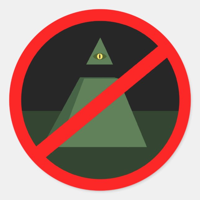 Anti Allseeing Eye Sticker (Devant)