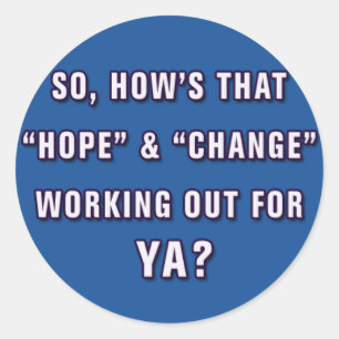 Anti autocollant d'Obama