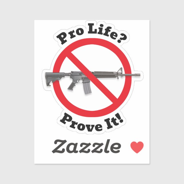 ANTI-AVORTEMENT ? Prouvez-Le ! - Sticker de contrô (Feuille)
