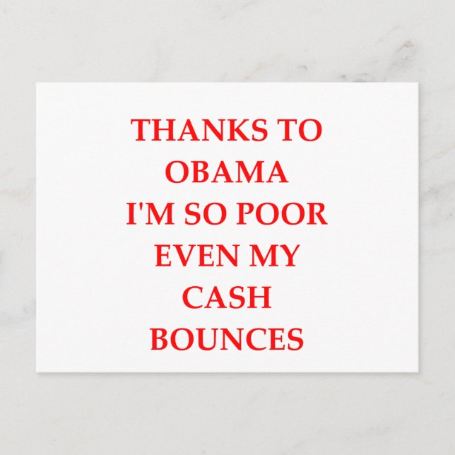 Anti-Bama-Witz Postkarte (Vorderseite)