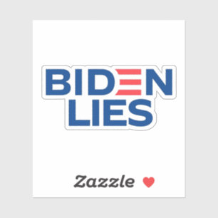 Anti-Biden Biden Lügen zählen Aufkleber