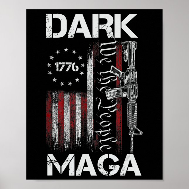 ANTI-BIDEN DARK MAGA UNTERSTÜTZUNG TRUMP POSTER (Vorne)