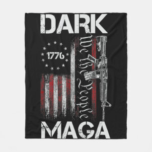 ANTI-BIDEN DUNKLE MAGA UNTERSTÜTZT TRUMP  FLEECEDECKE