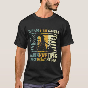 Anti Biden Harris die Hag und Amp; Der Gasbag poli T-Shirt