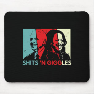 Anti Biden Harris S in Giggles politisches Geschen Mousepad