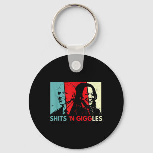 Anti Biden Harris S &#';n Giggles politisches Gesc Schlüsselanhänger