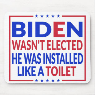 Anti Biden, Joe Biden wie eine Toilette - Anti Bid Mousepad