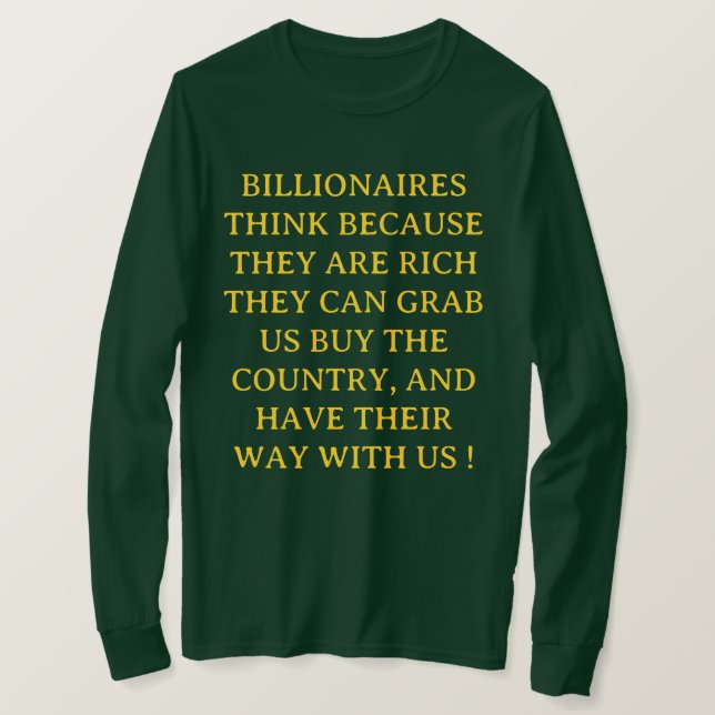 Anti - Billionaire - T-Shirt (Design devant)