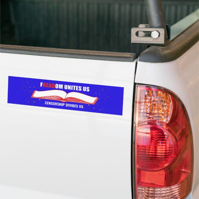 Anti Book Banning Blue Autoaufkleber (Auf Lkw)