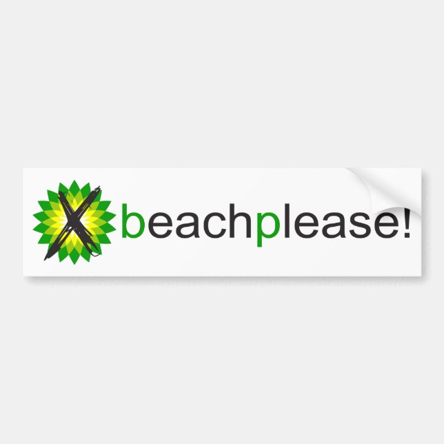 Anti-BP setzen bitte Autoaufkleber auf den Strand (Vorne)