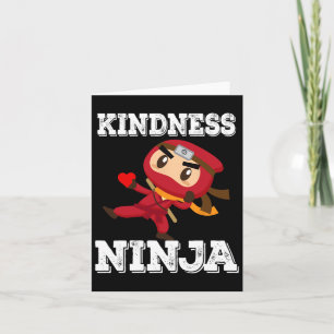 Anti Bullying Kindness Ninja School Lehrer Studen Karte