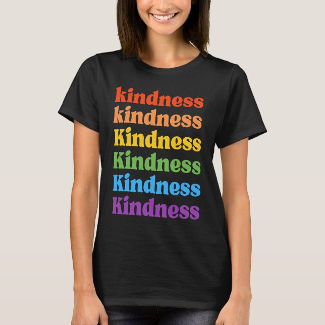 Anti Bullying Unity Day Kindness Rainbow Kids Grap T-Shirt (Vorderseite)