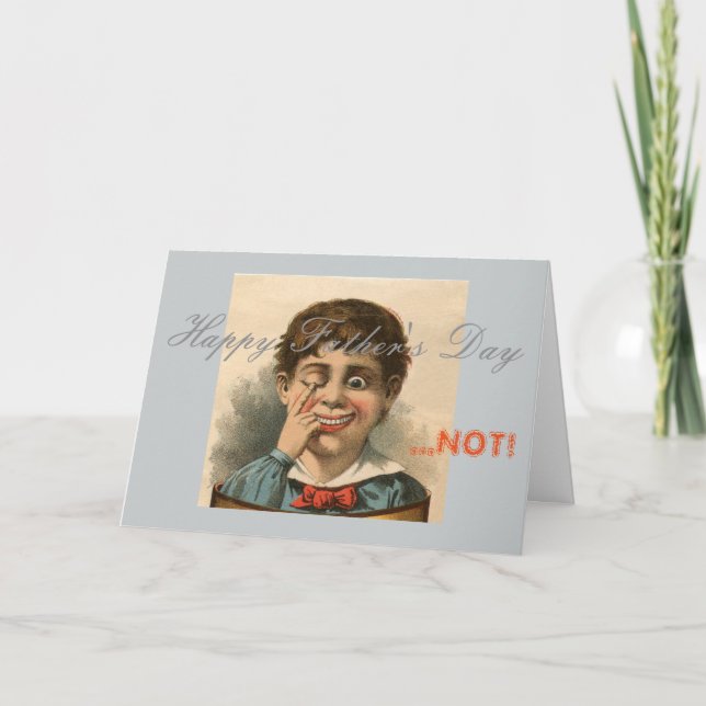 Anti carte de fête des pères, mauvais (Devant)