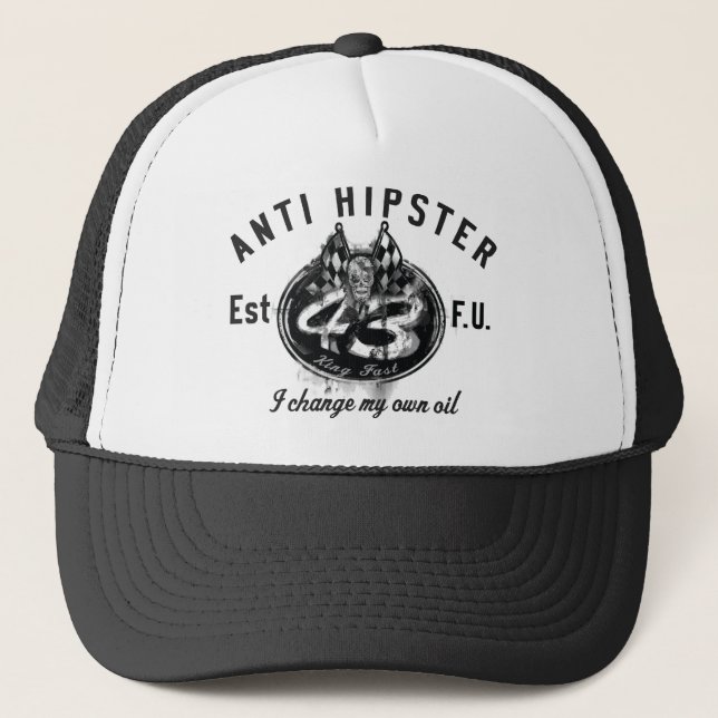 ANTI casquette de camionneur de HIPPIE (Devant)
