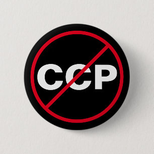 Anti-chinesisches kommunistisches Party-KPCh Button