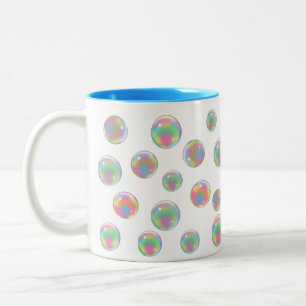 Anti-Covid19-bunte Seifenblasen Zweifarbige Tasse