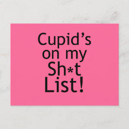 Anti-Cupid-Geschenke Postkarte