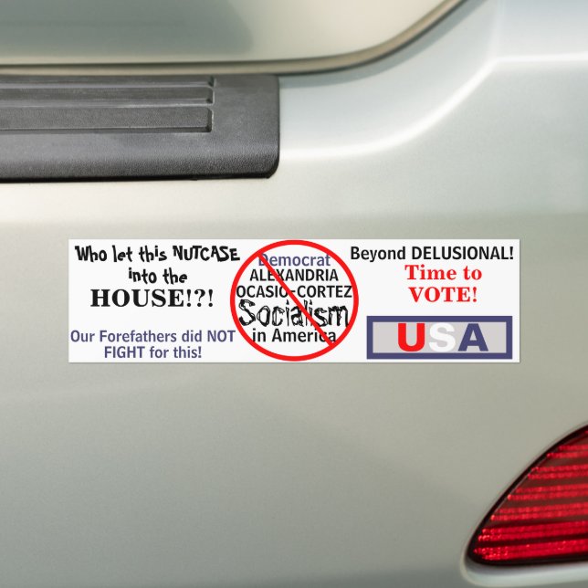 Anti-Demokrat Alexandria Ocasio-Cortez Autoaufkleber (Auf Auto)