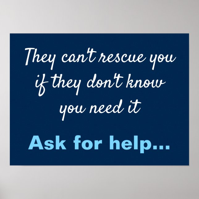 Anti Depression Suicide Prevention Poster (Vorne)