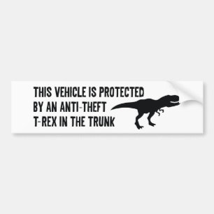 Anti-Diebstahl T-Rex Autoaufkleber