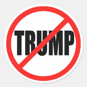 Anti Donald Trump 2016 autocollants ronds