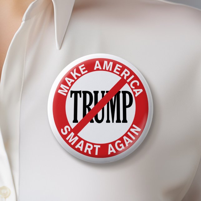 Anti Donald Trump - Amerika wieder sicherer machen Button (Anti Trump Button)
