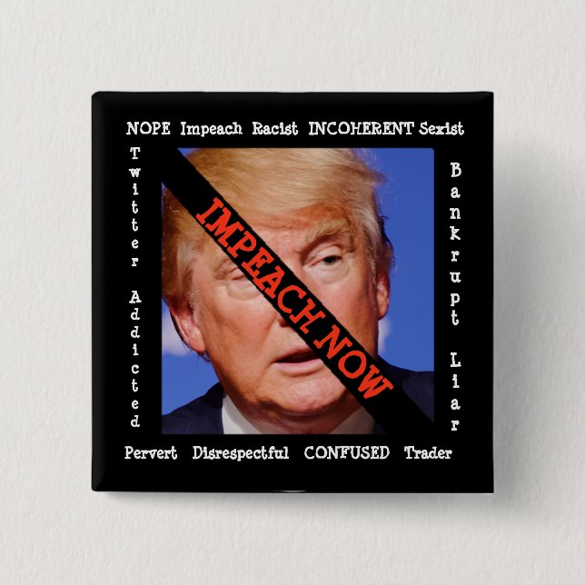 Anti Donald Trump Button (Vorderseite)
