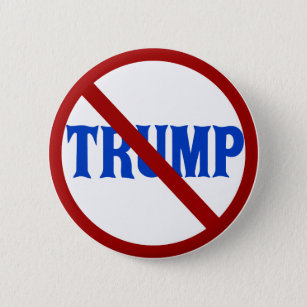 Anti Donald Trump Red Circle X Button