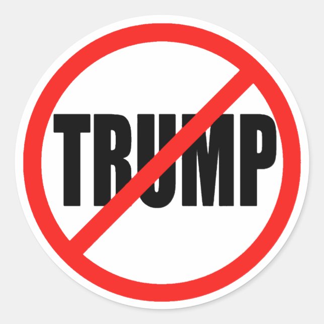 Anti Donald Trump Runde der Wahlen 2016 Runder Aufkleber (Vorderseite)
