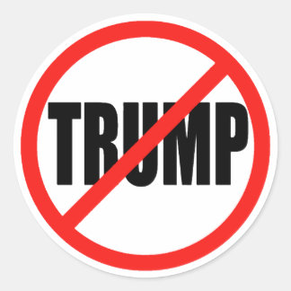 Anti Donald Trump Runde der Wahlen 2016 Runder Aufkleber