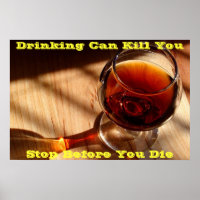 Anti-Drink-Plakate auf Grün