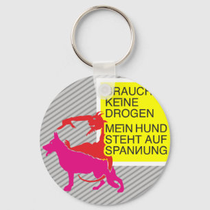 Anti-Drogen-Hund Schlüsselanhänger