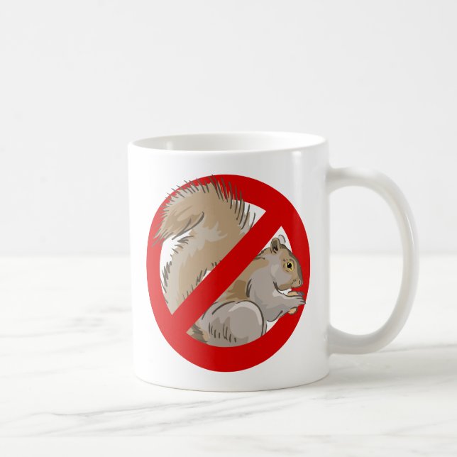 Anti-Eichhörnchen Kaffeetasse (Rechts)