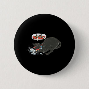 Anti-Eis Pro-Einwanderung Lustige Katze Politisch  Button
