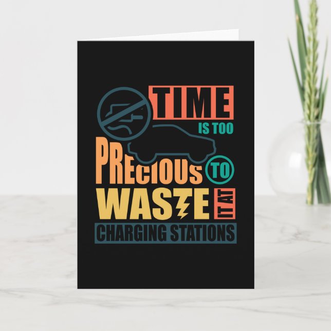 Anti-Electric Car Charging Stations Karte (Vorderseite)