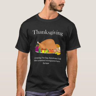 Anti-Erntedank-T-Shirt für indigene amerikanische T-Shirt