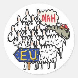 Anti-EU-Brexit Runder Aufkleber