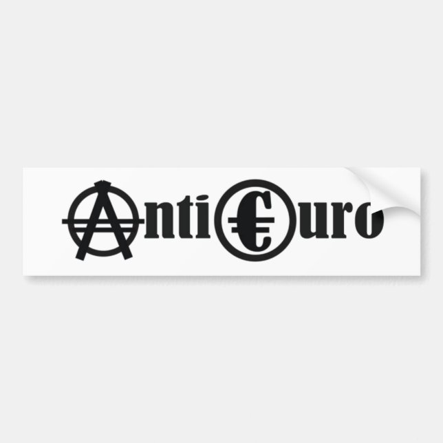 ANTI EURO AUTOAUFKLEBER (Vorne)