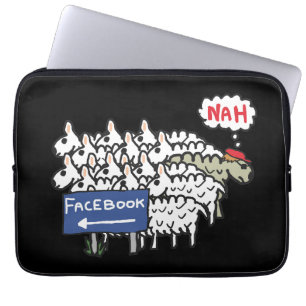 Anti Facebook Laptopschutzhülle